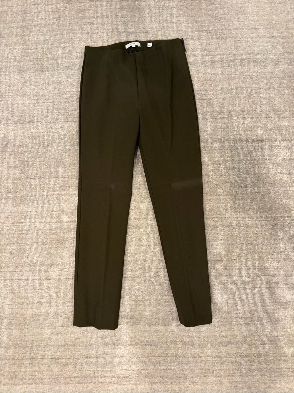 Slim Dress Pants - Olive Green womens Trousers